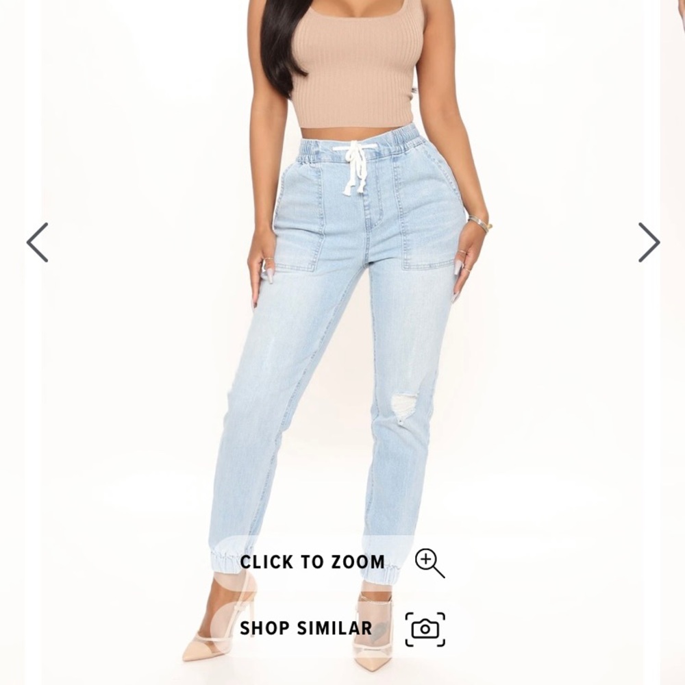Fashion nova denim joggers